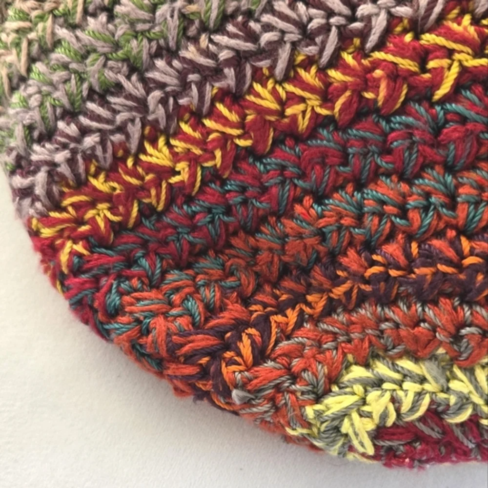 The Sak Sakroots Happy & Free Multi Colored Crocheted Hobo Shoulder Handbag